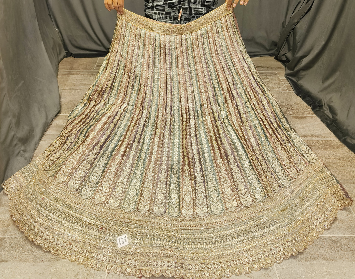 Astonishing cream bridal lehenga