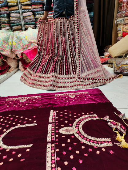 Lovely maroon Lehenga 💖