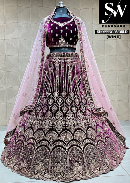 Atractiva lehenga nupcial