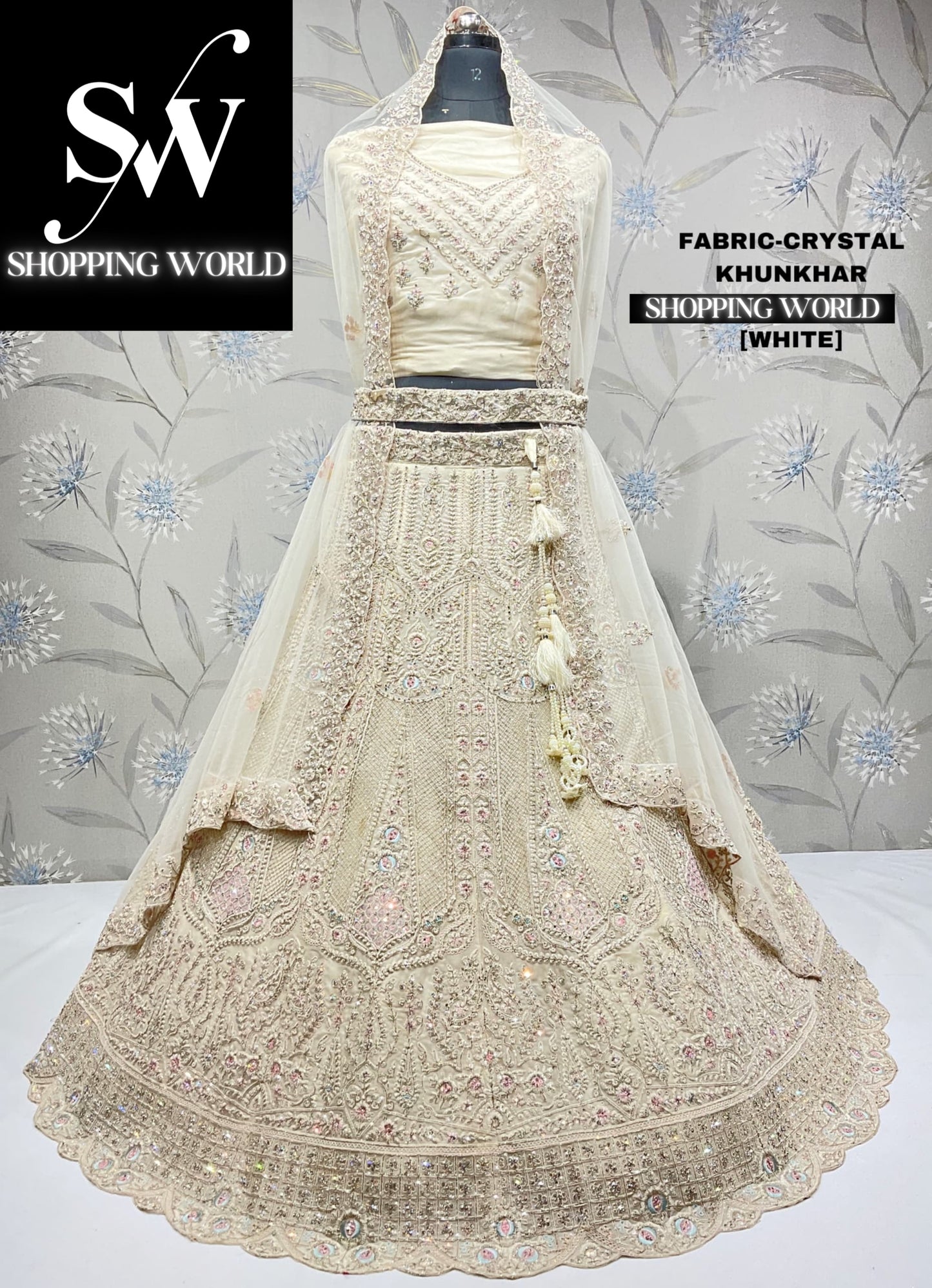 Pleasing white lehenga