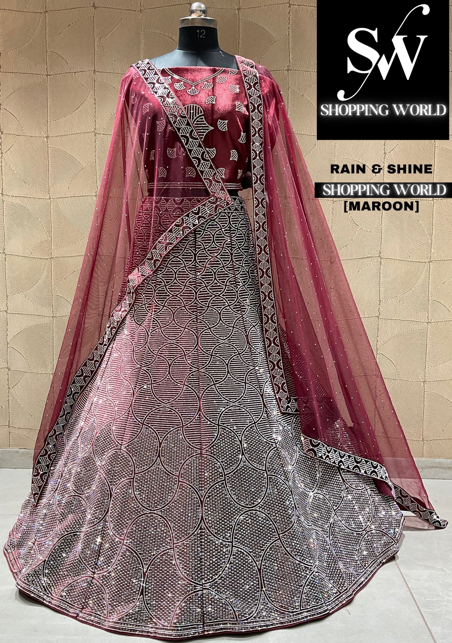 Amazing maroon lehenga