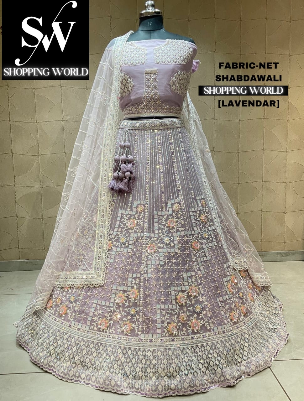 Beautiful lavender pink lehenga