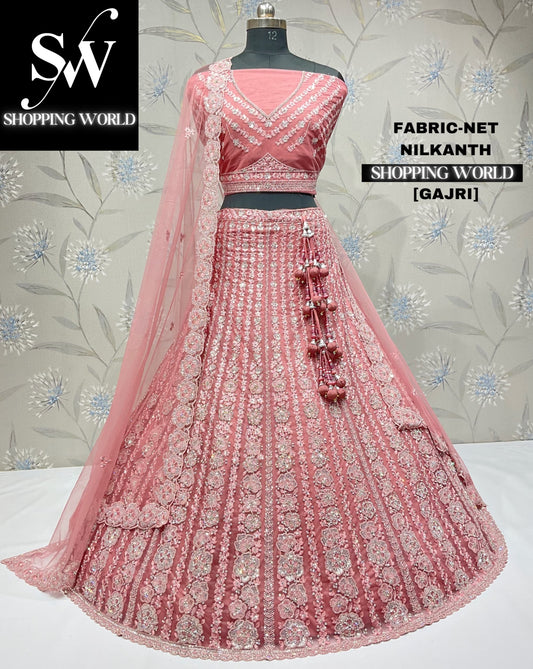 Something different gajri pink lehenga