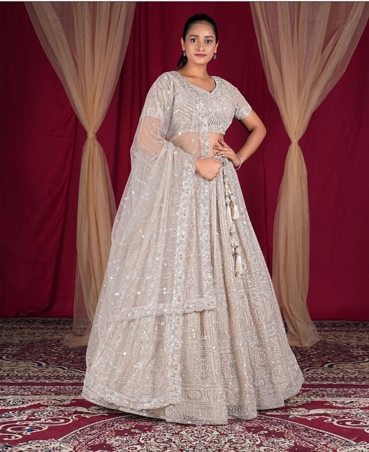 Astonishing off white Lehenga