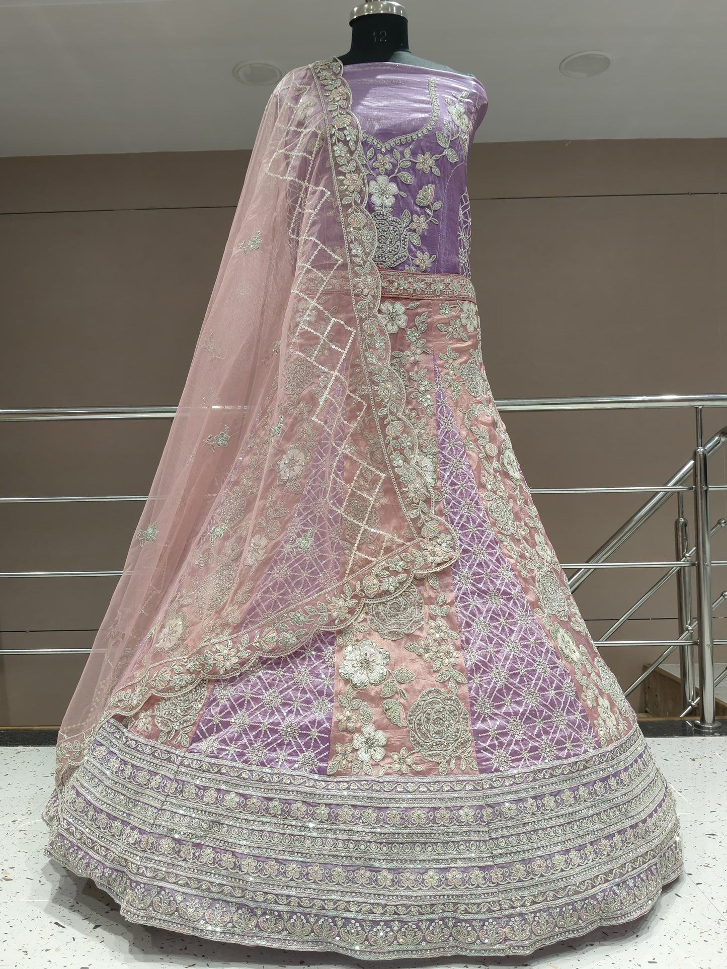 Delightful multicolour flower floral lehenga