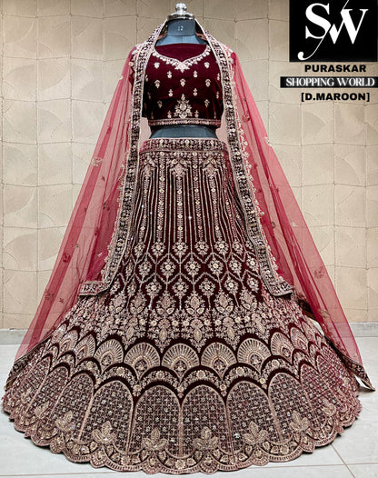 Atractiva lehenga nupcial