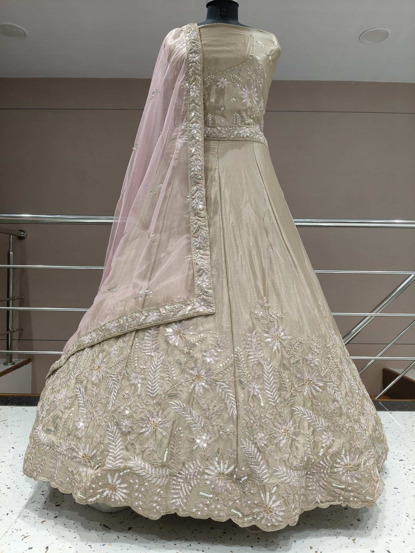 Designer lilac lehenga