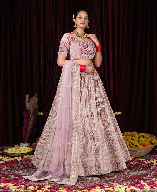 Astonishing baby pink Lehenga