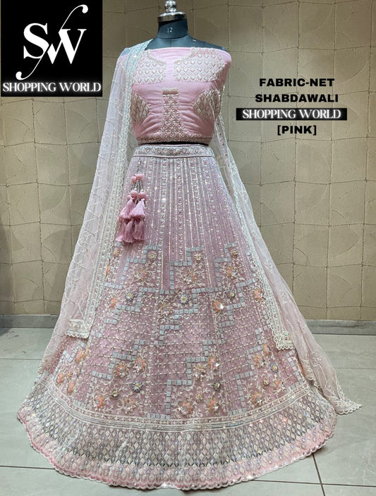 Lovely baby pink lehenga