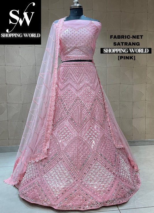 Amazing baby pink lehenga