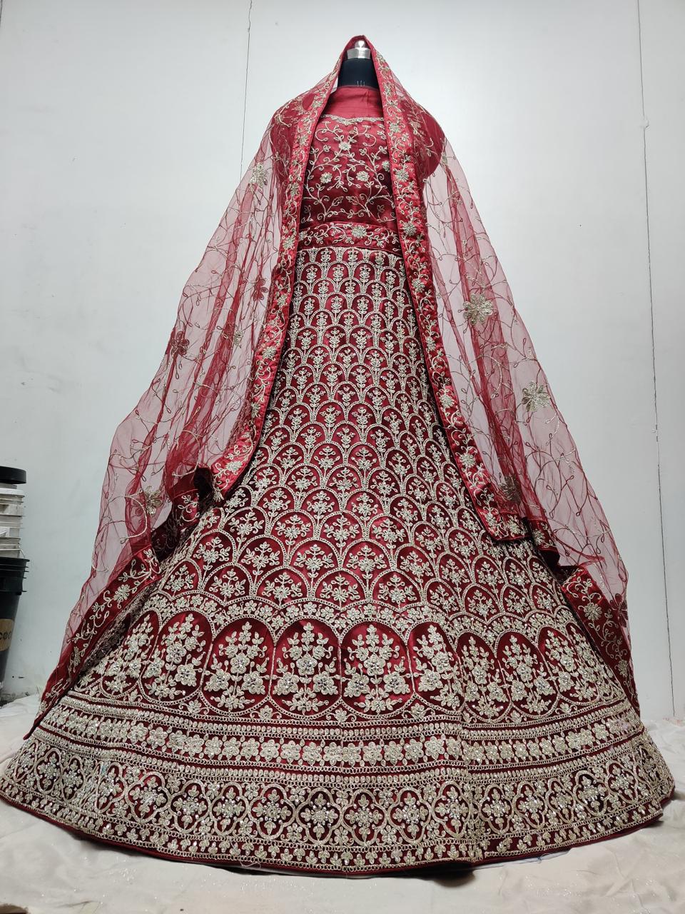 Pretty Wine Lehenga