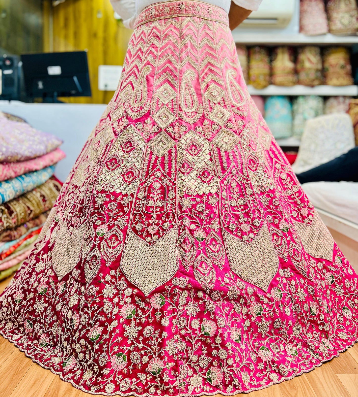 Astonishing pink Lehenga