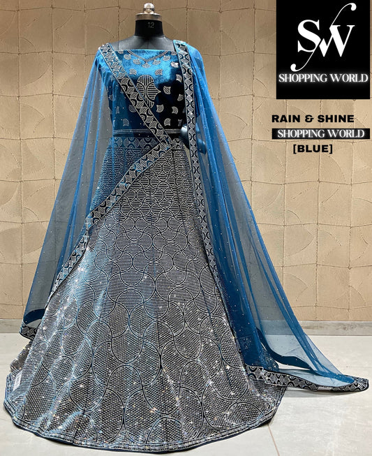 Awesome blue lehenga