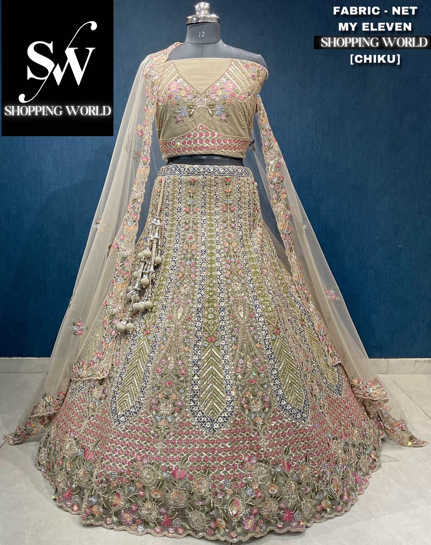 Lavishing chiku lehenga