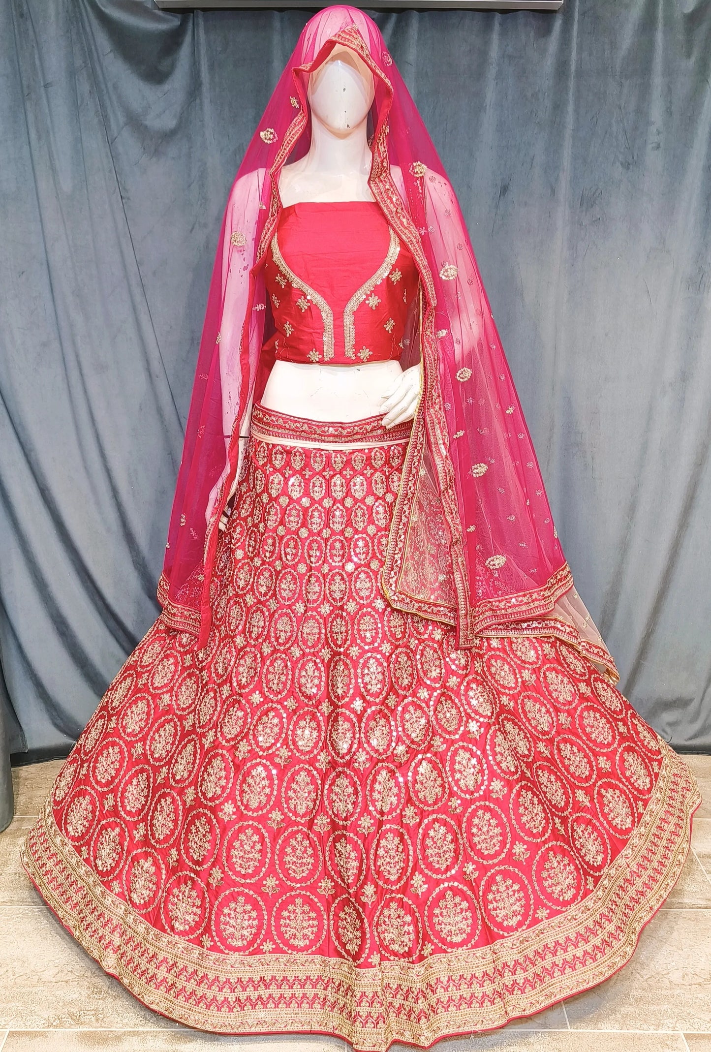 Lavishing pink lehenga