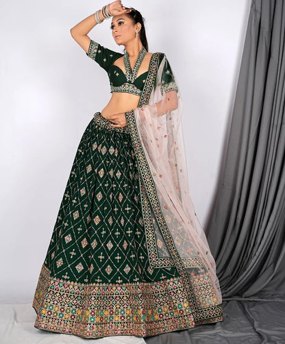 Gorgeous navy blue lehenga