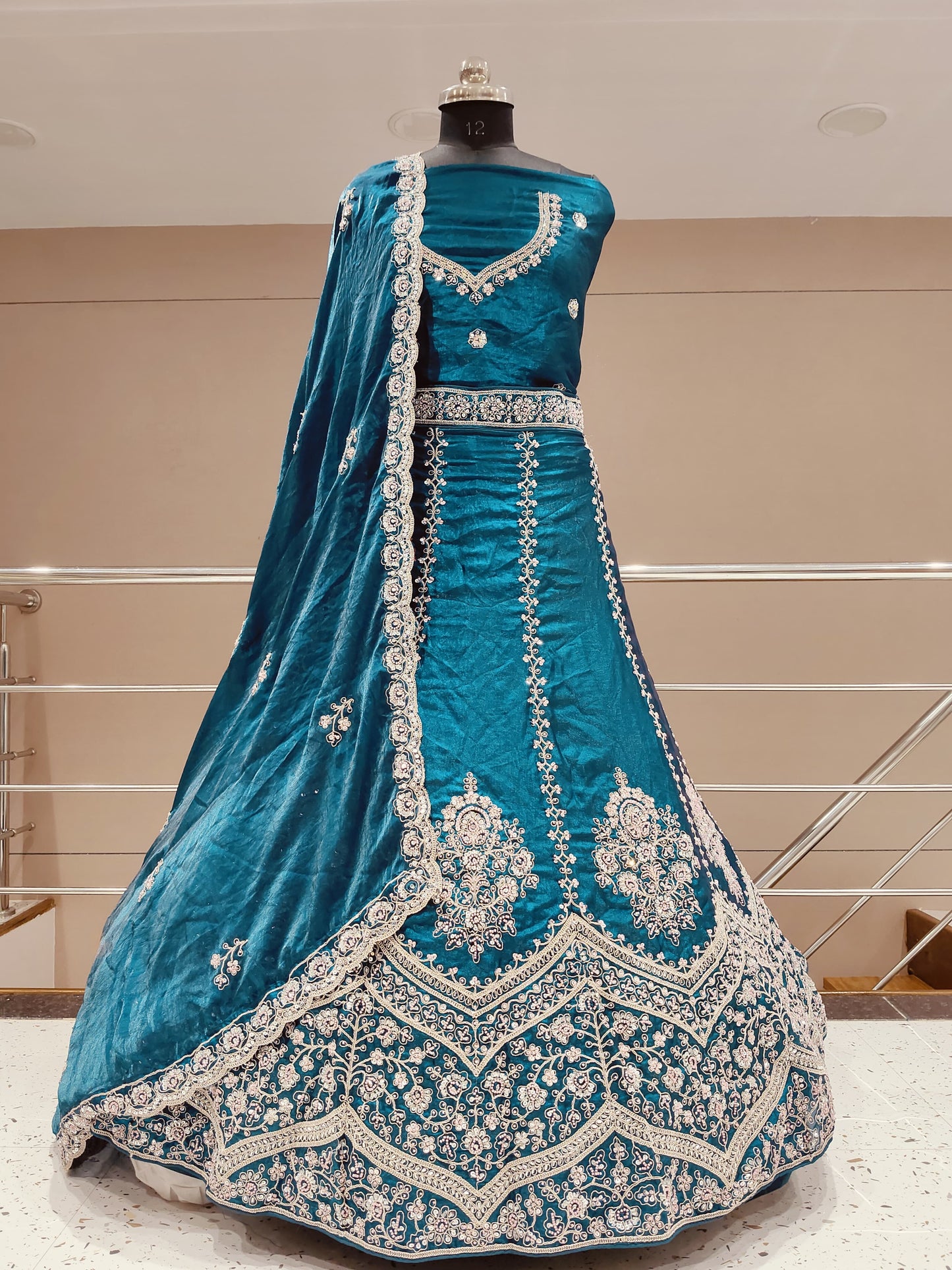 Fabulous sky blue lehenga