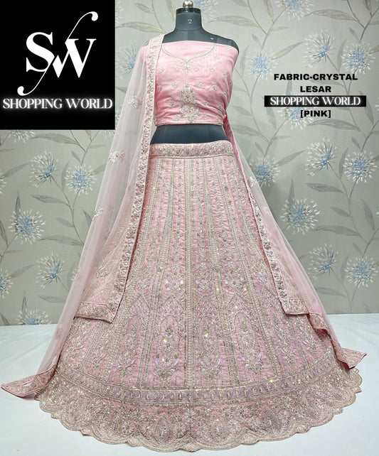 Amazing baby pink lehenga