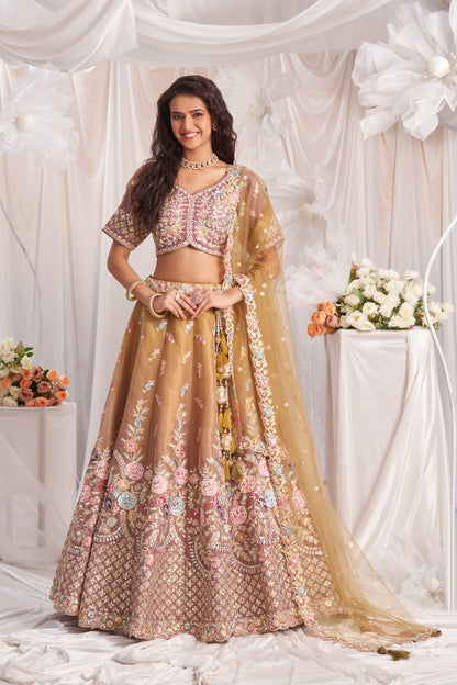 Delightful peach Lehenga