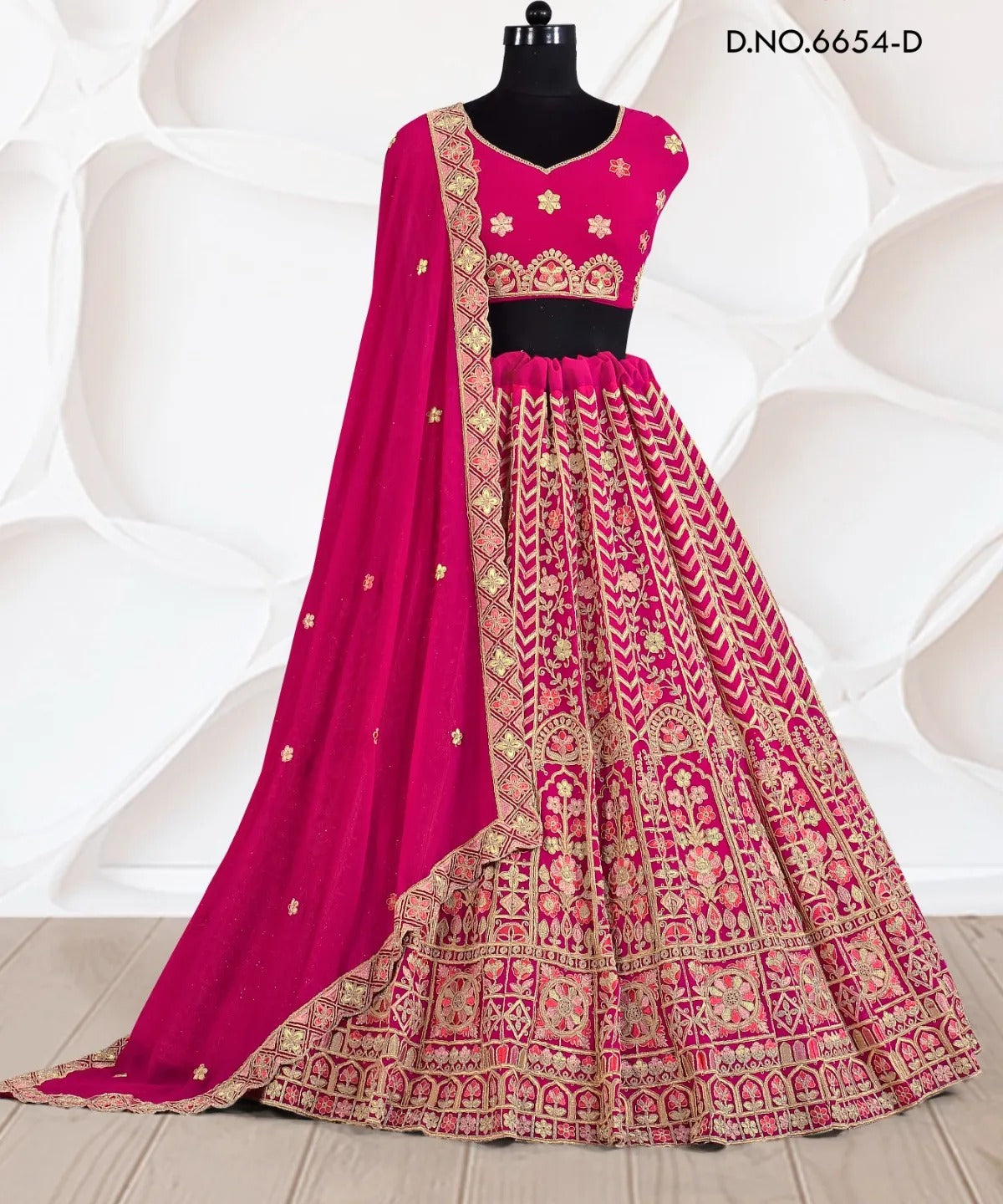 Designer pink lehenga