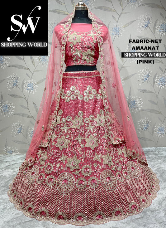 Fair pink lehenga