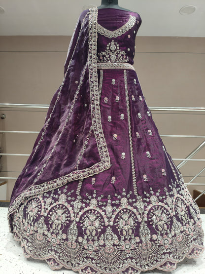 Elegant maroon lehenga