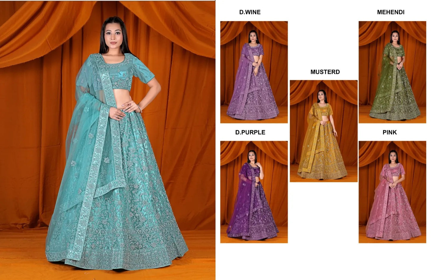 Beautiful teal blue Lehenga