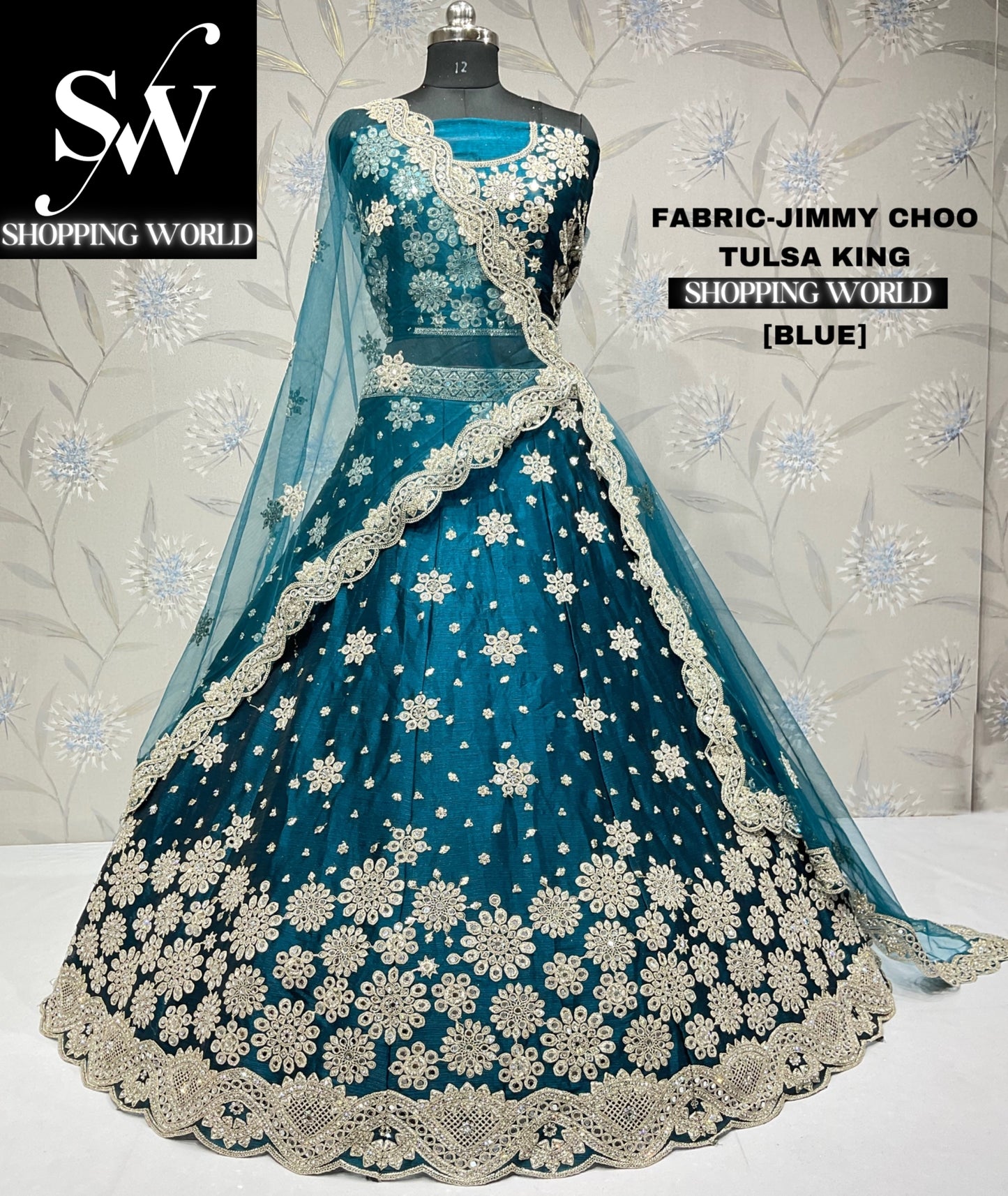 Delightful blue lehenga