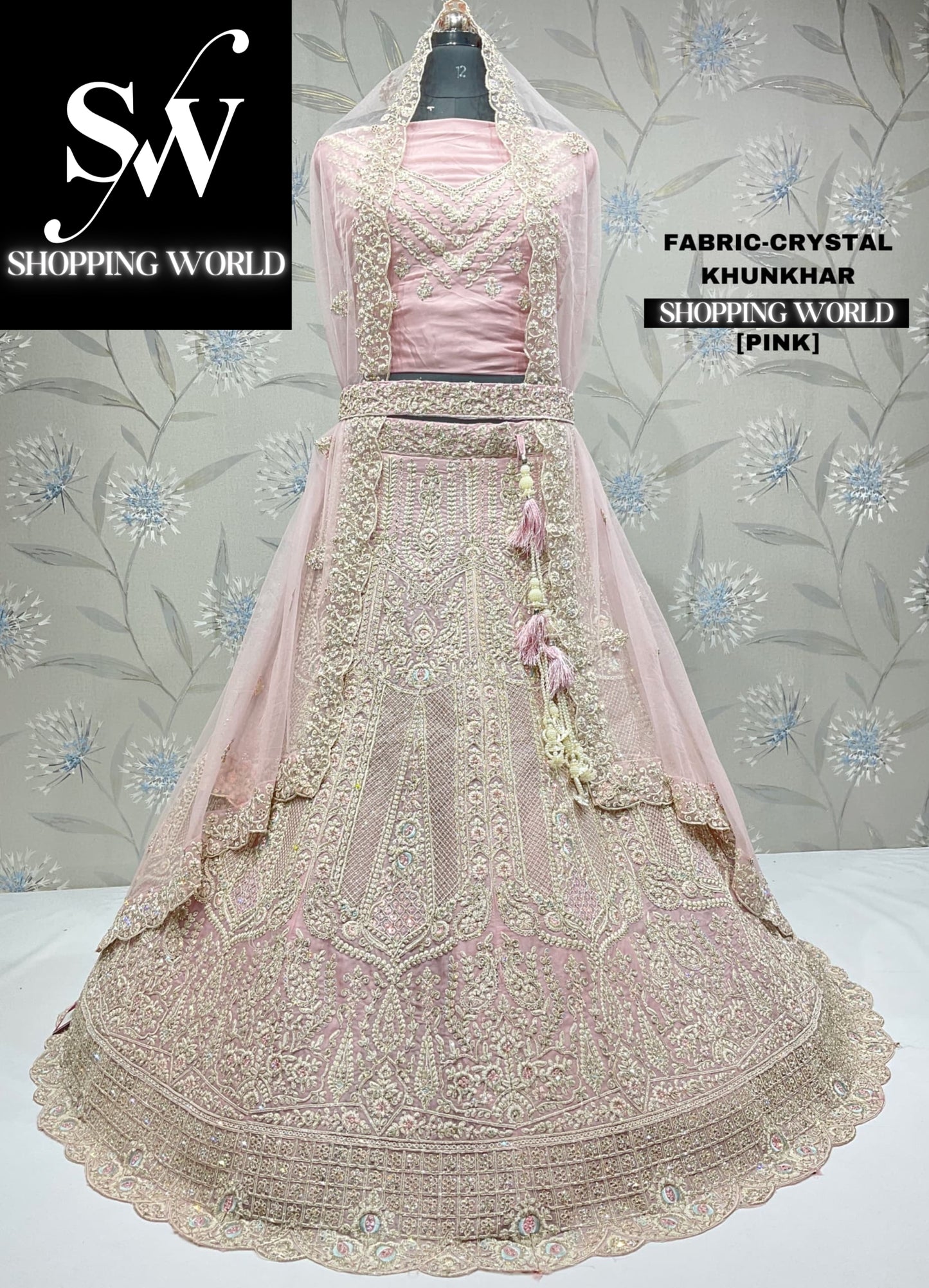 Elegant pink lehenga