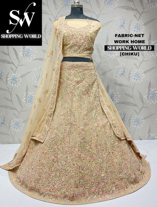 Deliciosa lehenga amarilla chiku