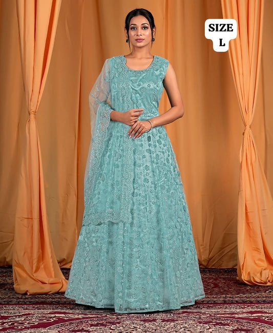 Amazing sky blue Lehenga