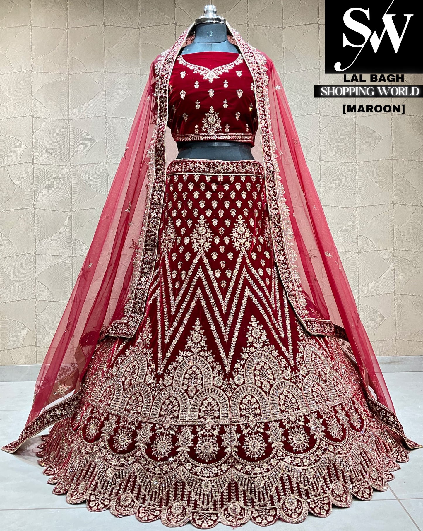 Lehenga nupcial sorprendente