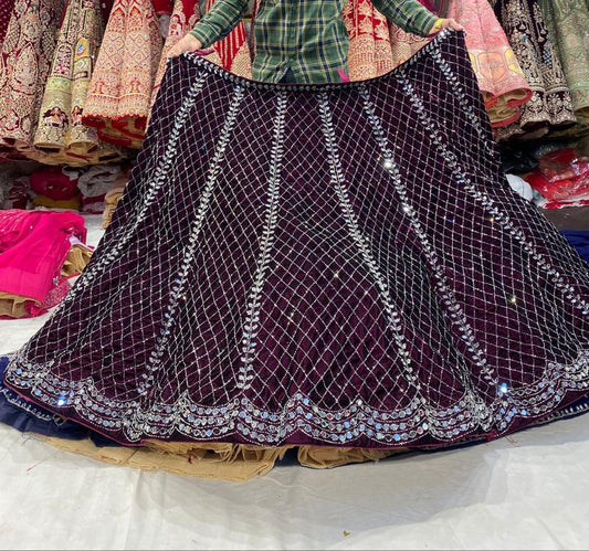 Black Hot stylish Lehenga by shopping World - Shopping World