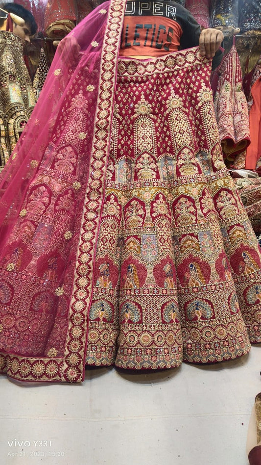 Lehenga de pavo real