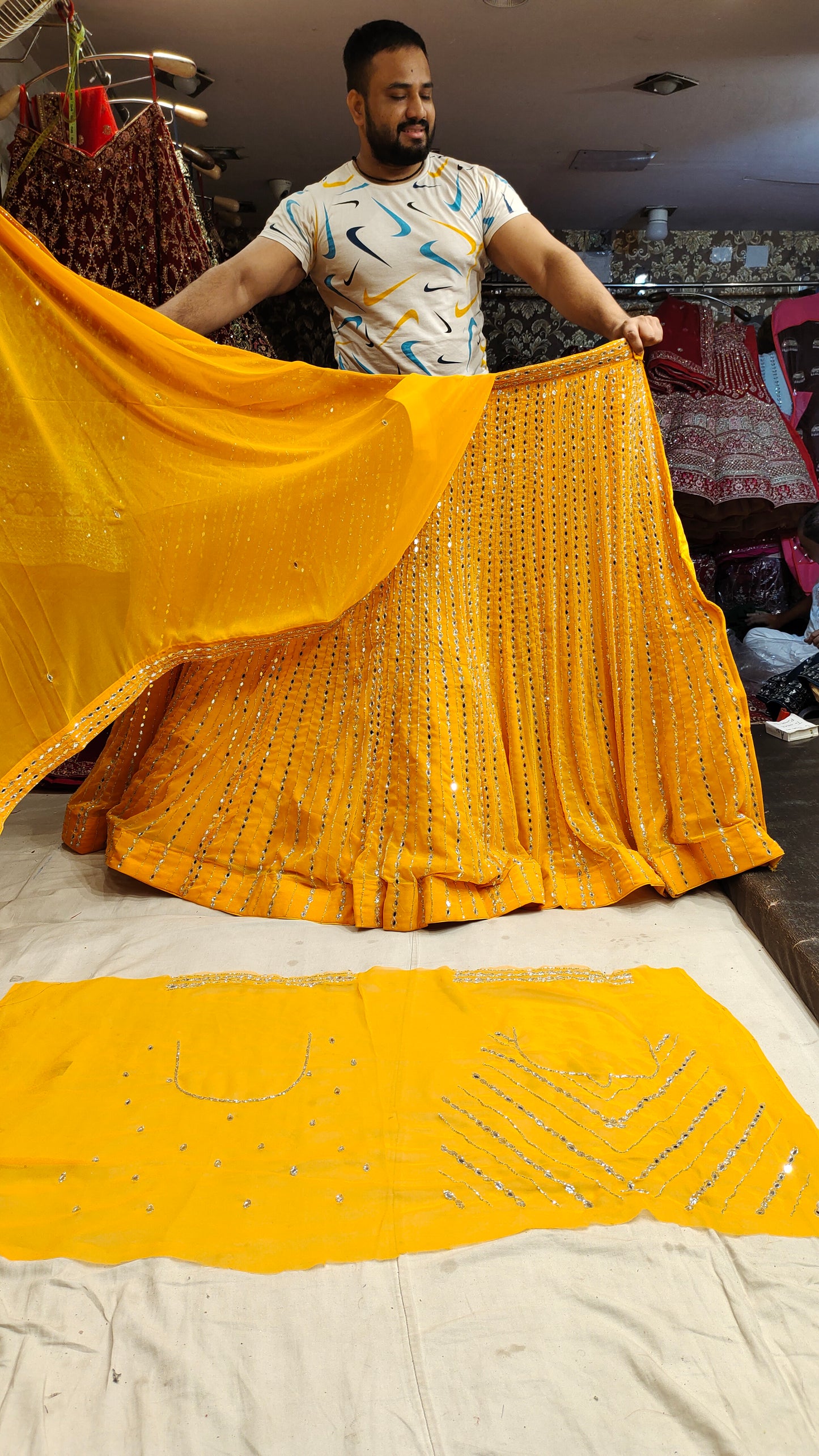 Designer Haldi/ Mehendi Special Lehenga Shopping World Chandni Chowk - Shopping World