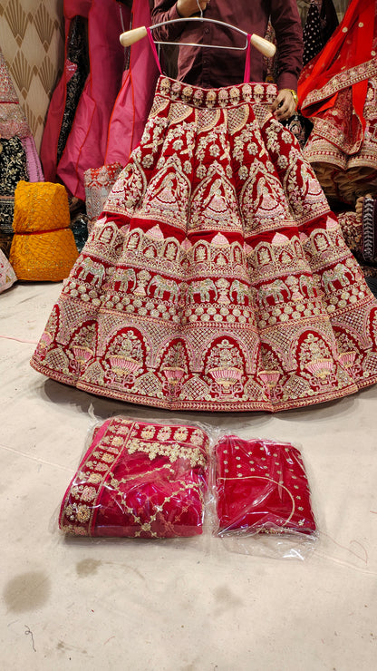 Full Heavy bridal Lehenga by Shopping World - Shopping World