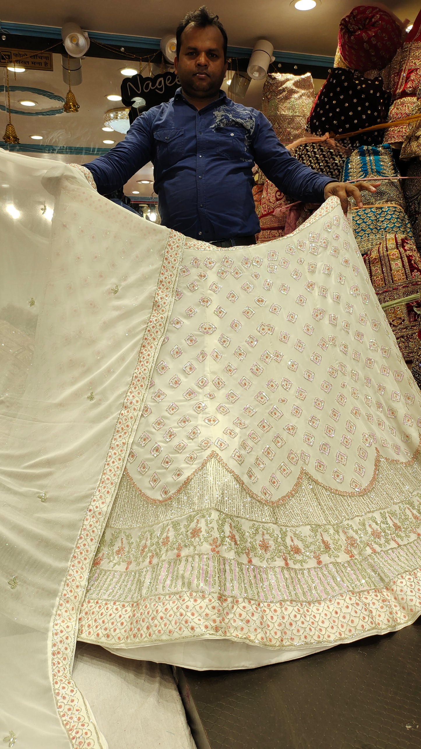 Latest white Lehenga Shopping World