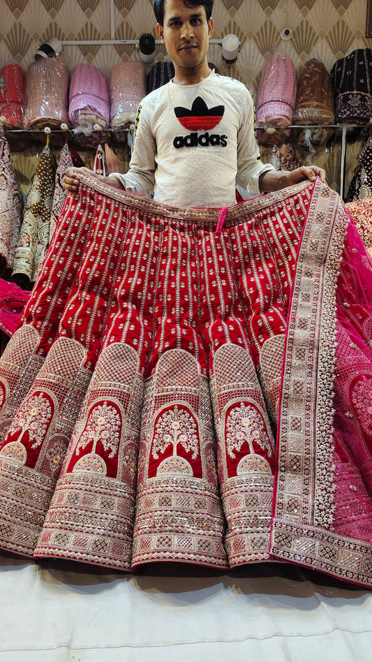 Extraordinary Red Lehenga - Shopping World