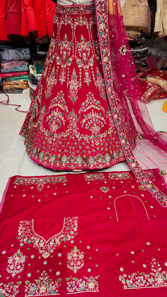 Hot red  Lehenga Shopping World - Shopping World