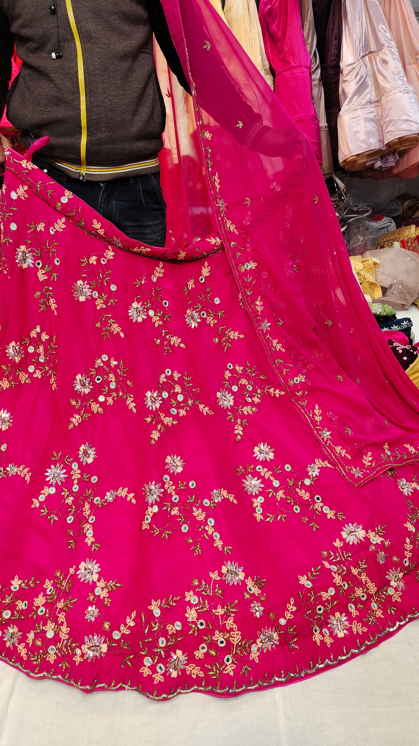 Hot pink Lehenga Shopping World