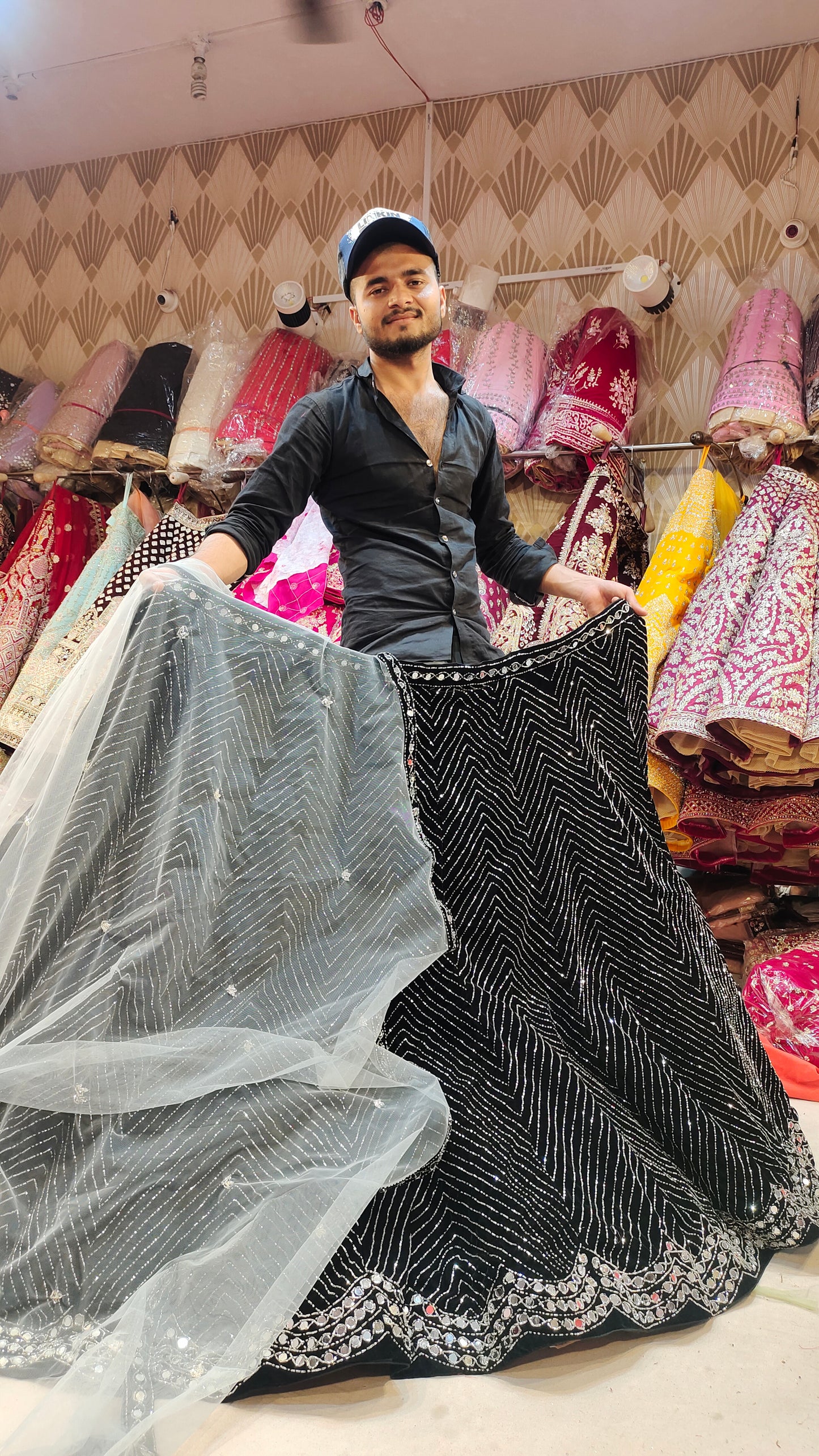 Black  Lehenga Shopping World