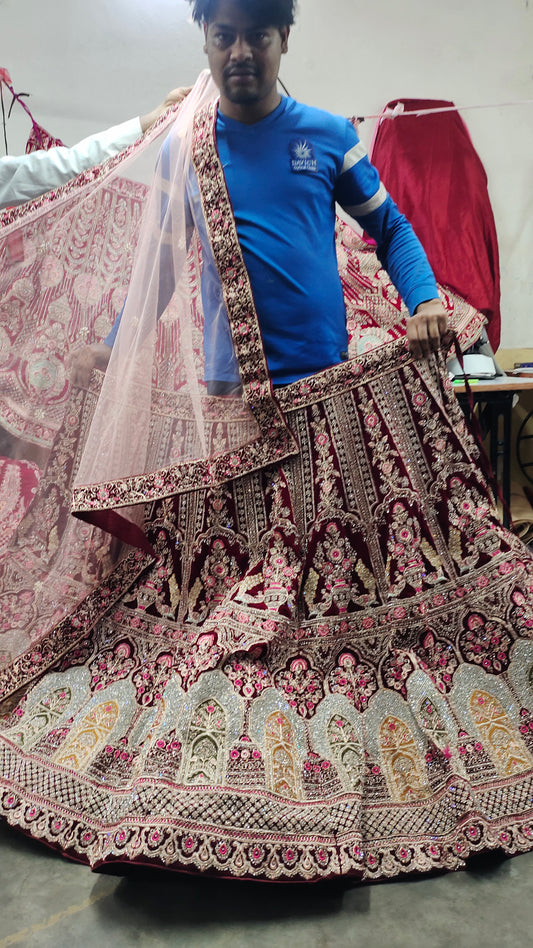 Hermosa Lehenga Pesada Compras Mundo