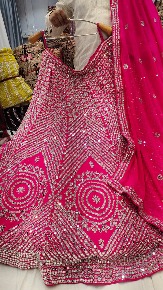 Mirror work Lehenga