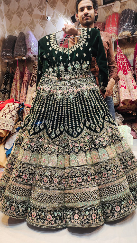 Jhumka lehenga para vestir Peplum vestido largo Farshi Gaharara vestido de novia paquistaní musulmán especial