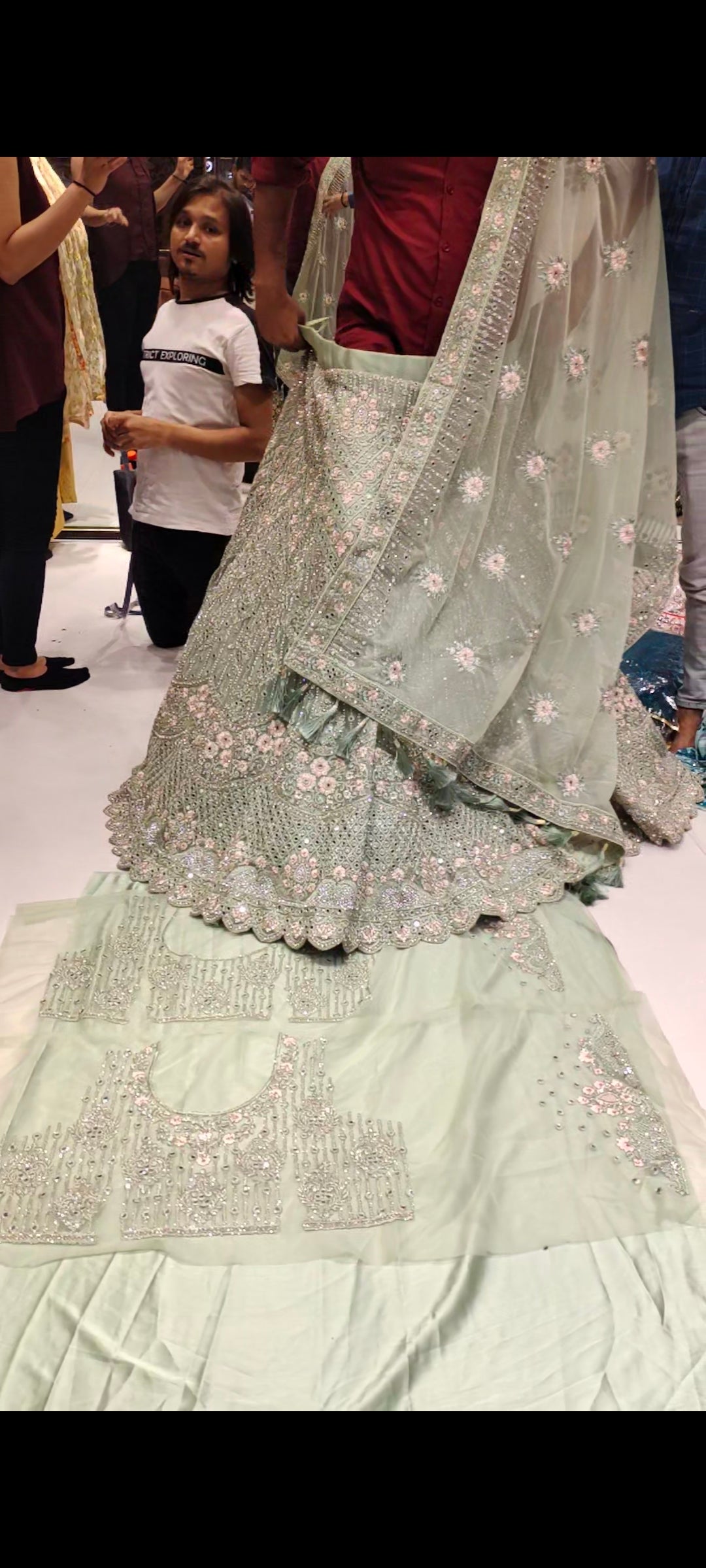 Aqua Lehenga