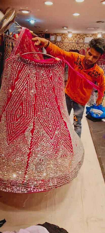 Real mirror work Lehenga - Shopping World