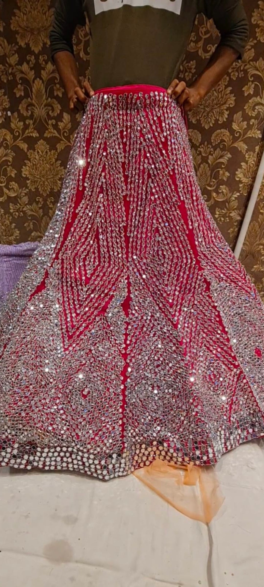 Real mirror work Lehenga - Shopping World