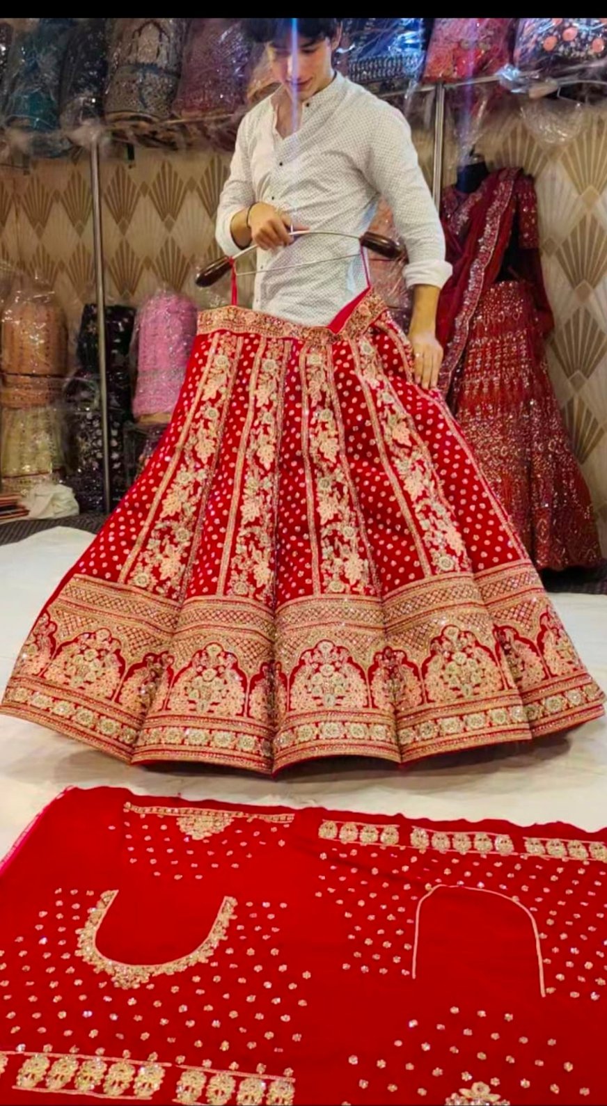 Ball Peacock Lehenga - Shopping World